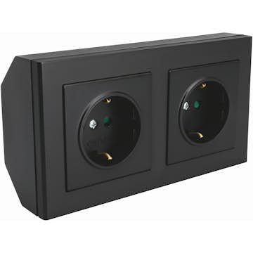 Hörnbox Malmbergs Optima 2Xschuko