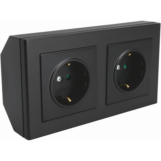 Hörnbox Malmbergs Optima 2Xschuko