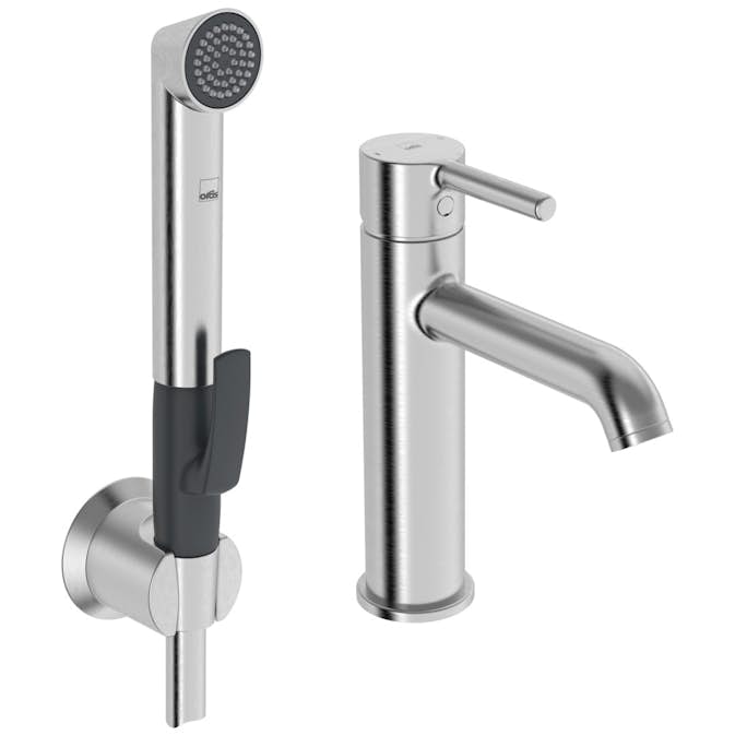 Tvättställsblandare Oras Optima Style 2606FH med Självstängande Handdusch