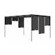 Paviljong vidaXL Draperier 3x4m