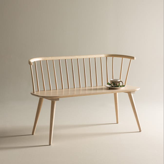 Kökssoffa Venture Home Bobby Vittvättad Träsoffa Inomhus 120 cm