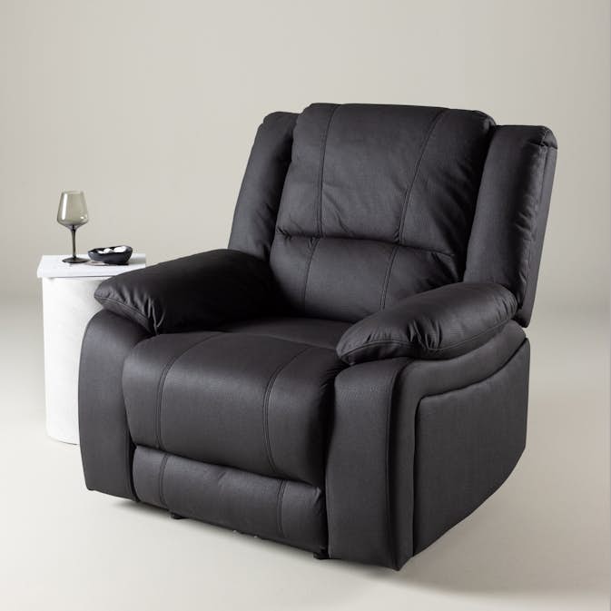 Reclinerfåtölj Venture Home Singapore Svart Fåtölj Polyester