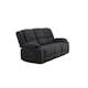 Soffa Venture Home Singapore Svart 3-Sits Reclinersoffa i Polyester