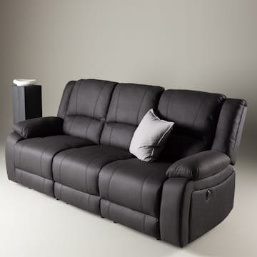 Soffa Venture Home Singapore Svart 3-Sits Reclinersoffa i Polyester