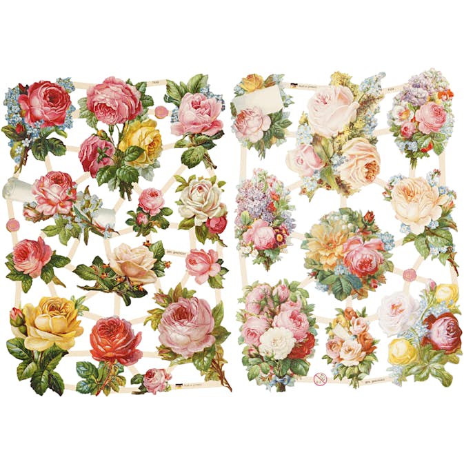 Bokmärken Creativ Company Rosor 165x235 cm 2 Ark/1 Förp