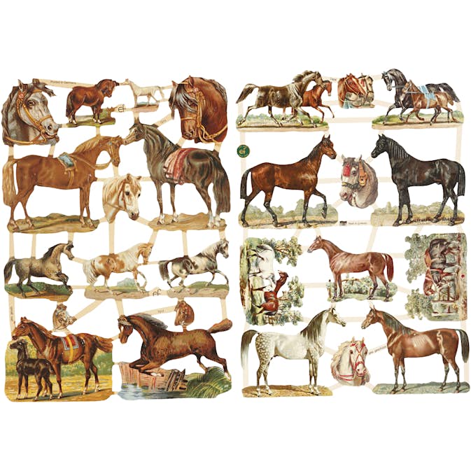 Bokmärken Creativ Company Hästar 165x235 cm 2 Ark/1 Förp