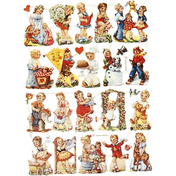 Bokmärken Creativ Company Nostagi Barn 165x235 cm 2 Ark/1 Förp