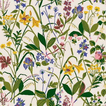 Tapet Boråstapeter Gocken Jobs Ros och Lilja 1962