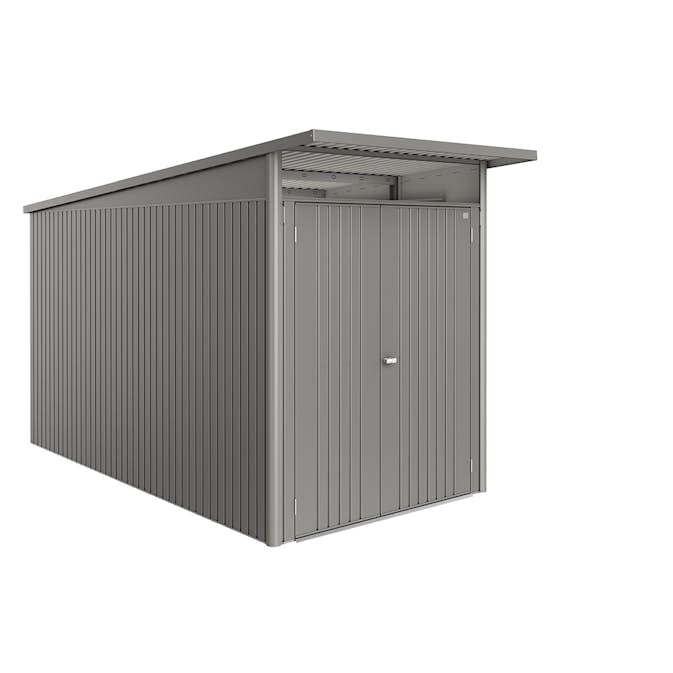 Redskapsbod Biohort Avantgarde Eco A4 Metallic Kvartsgrå Dubbeldörr