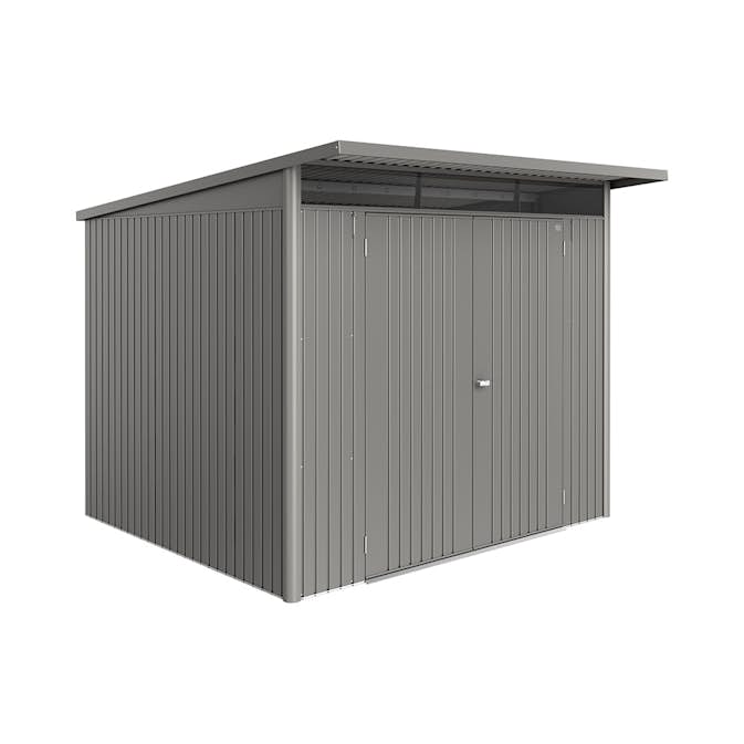Redskapsbod Biohort Avantgarde Eco A6 Metallic Kvartsgrå Dubbeldörr