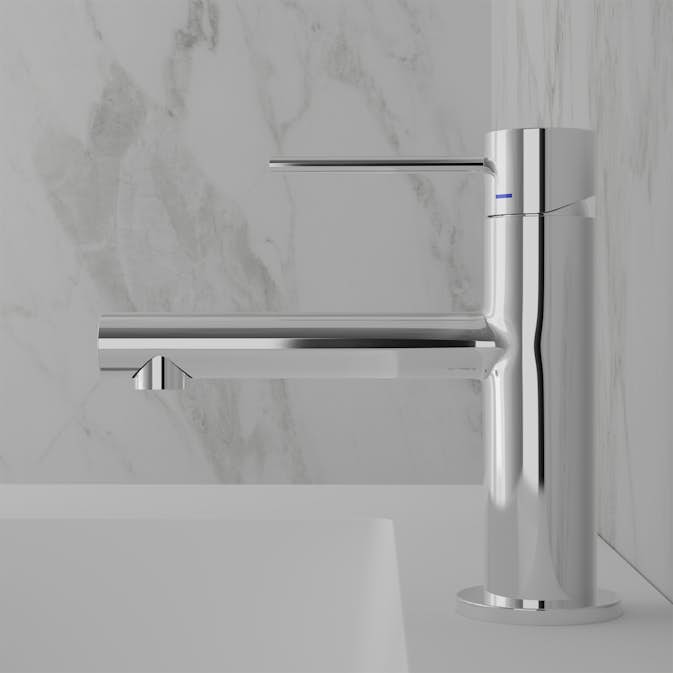 Tvättställsblandare Scandtap Steel Vertex