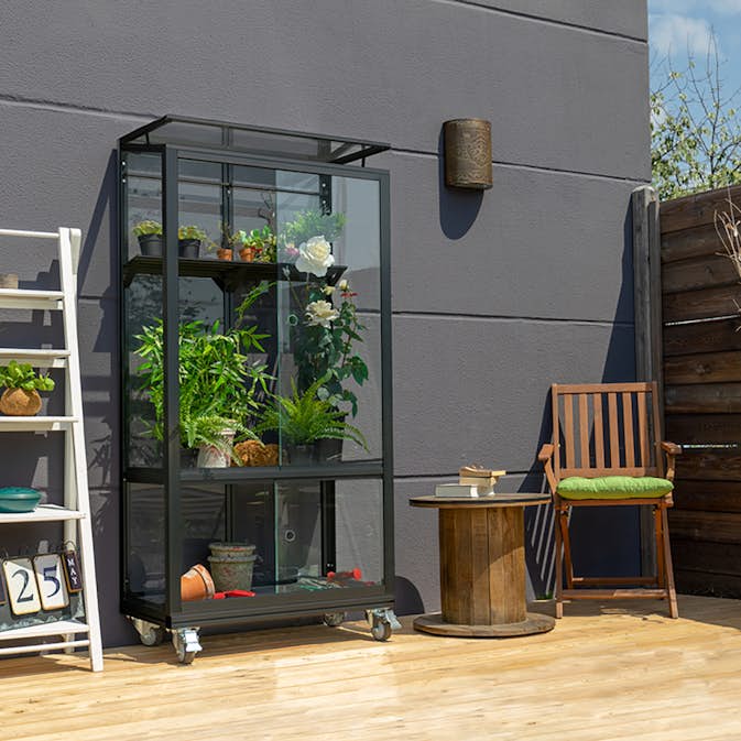 Växthus Vitavia Urban 0,35 m2 med Sockel på hjul