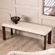 Sittbänk Venture Home Chester Off White Rektangulär Bänk 120cm