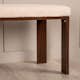 Sittbänk Venture Home Chester Off White Rektangulär Bänk 120cm