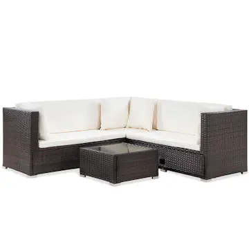 Loungegrupp Lyfco Vrångö för Balkong med Förvaring Brun