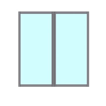 Fast Väggparti Novoroom Ultra 2-Delat