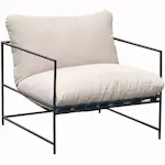 Loungefåtölj Lyfco Fårö Utomhusfåtölj i Svart Stål med Dyna