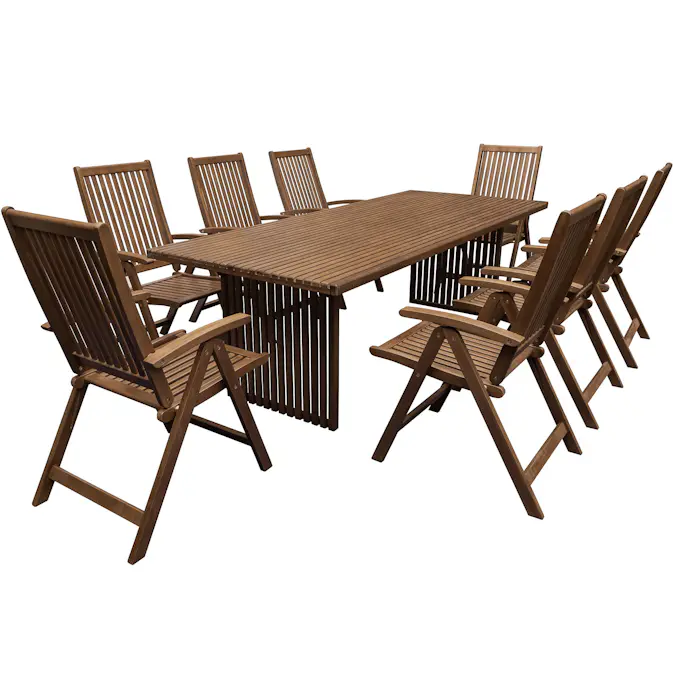 Matgrupp Utemöbler Lyfco Sandviken Eukalyptus Trä/Natur