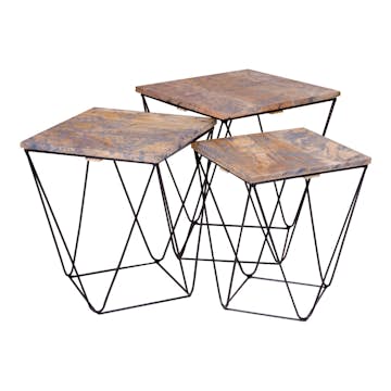 Sidobord House Nordic Ranchi Set om 3