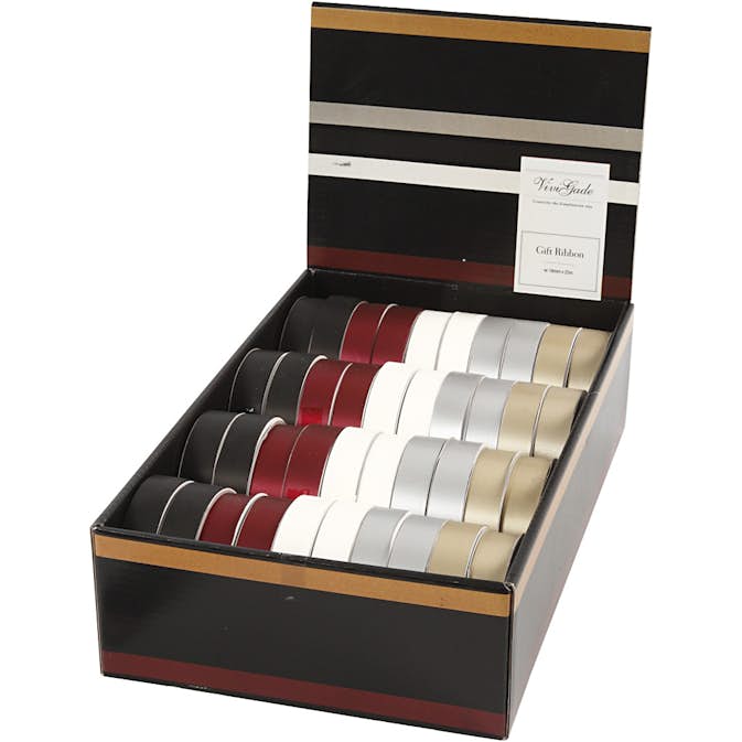 Presentband Creativ Company 18 mm Mixade Färger 40x25 m/1 Förp