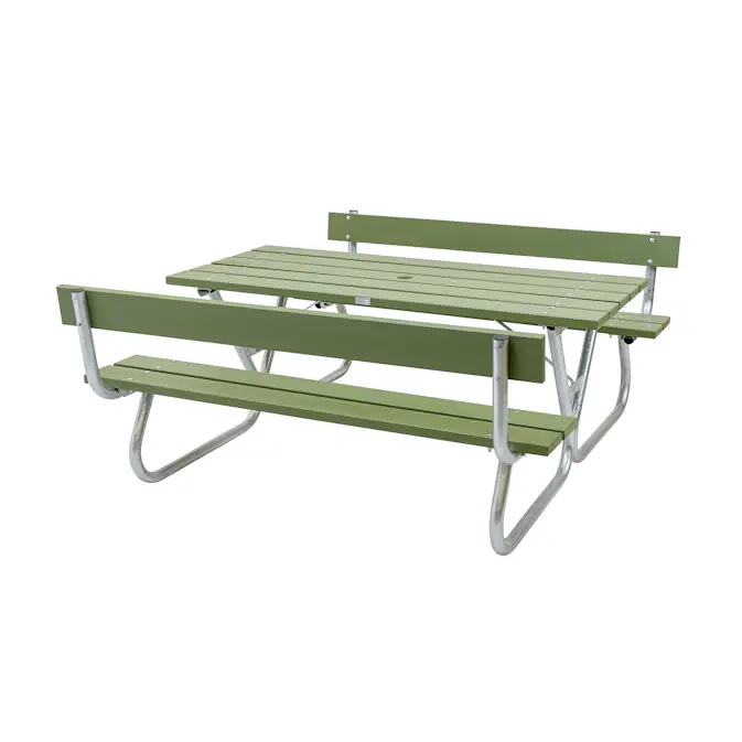 Bänkbord Utomhus Eden Wood Robust med Rygg