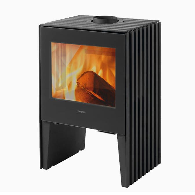 Braskamin Hergom Glance med sidoglas