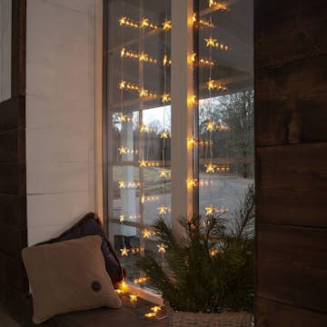 Ljusgardin Star Trading Star Curtain Hängande Gardinslinga med Stjärnor LED