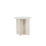 Sidobord Venture Home Ålesund Låg Runt Bord/Piedestal med Marmorlook