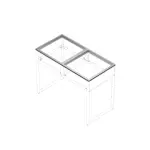 Ram Skotte Kitchen 2H Rostfri Till Utekök