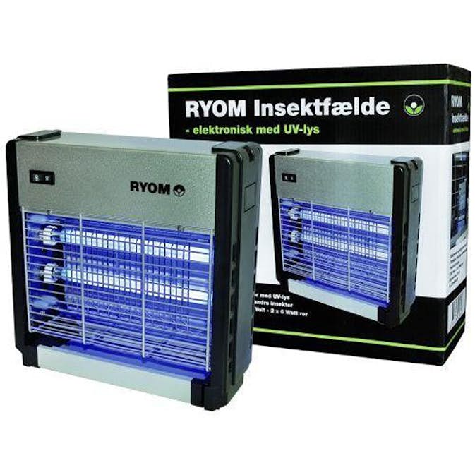 Myggfångare Ryom Effektiv 75m2 UV - Ljus Aluminium/Plast