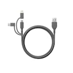 Mobilladdare GP Batteries USB-A Till USB-C 3-I-1 Micro-USB + Lightning CY1N 1m
