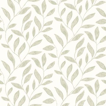 Tapet Fiona Home NW Soft Leaves 201201 Non Woven, Mönstrad Grön