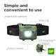 Laddningsbar Pannlampa GP Batteries Discovery CHR41 300lm Grön/Svart