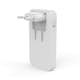 Laddare HAMA 2x USB-C 1x USB-A Flat PD 65W Vit