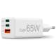 Laddare HAMA 2x USB-C 1x USB-A GaN 65W Vit