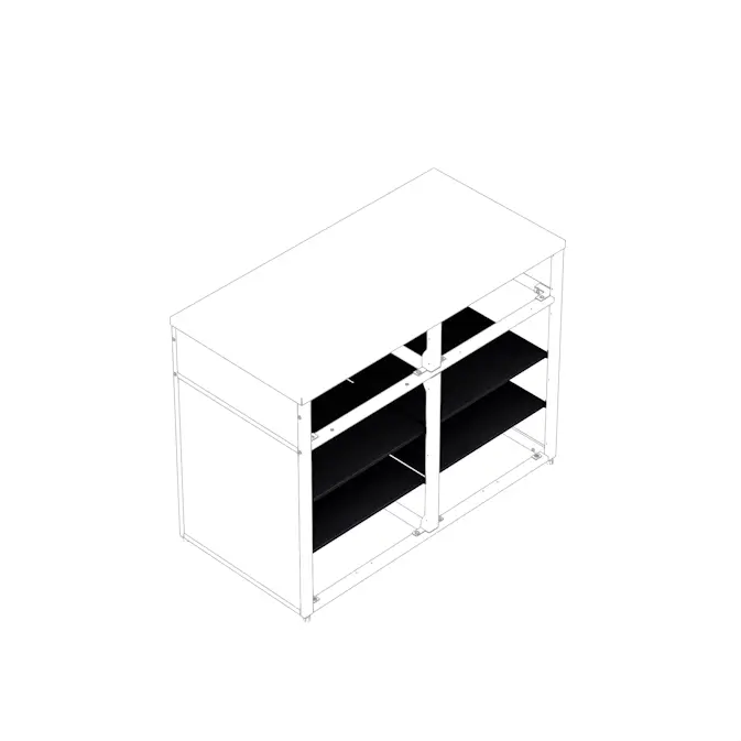 Hyllplan Skotte Kitchen 538 Svart 1 st Till Utekök