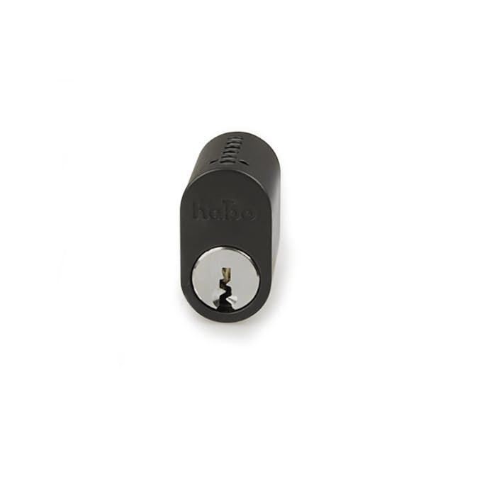 Låscylinder Habo Svart 6-stift Oval 2-pack för Ytterdörr