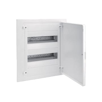 Plastkapsling Hager Golf Infälld 2 Rader 12 Moduler IP40