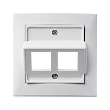 Centrumbricka Hager Inklusive Täck- & Stödram för 2x Actassi-uttag vinklat 30 grader S.1