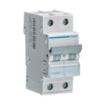 Dvärgbrytare Hager Skruvanslutning 2-polig med C-karakteristik Brytförmåga 6 kA