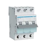 Dvärgbrytare Hager Snabbanslutning QuickConnect 3-polig med C-karakteristisk Brytförmåga 6 kA