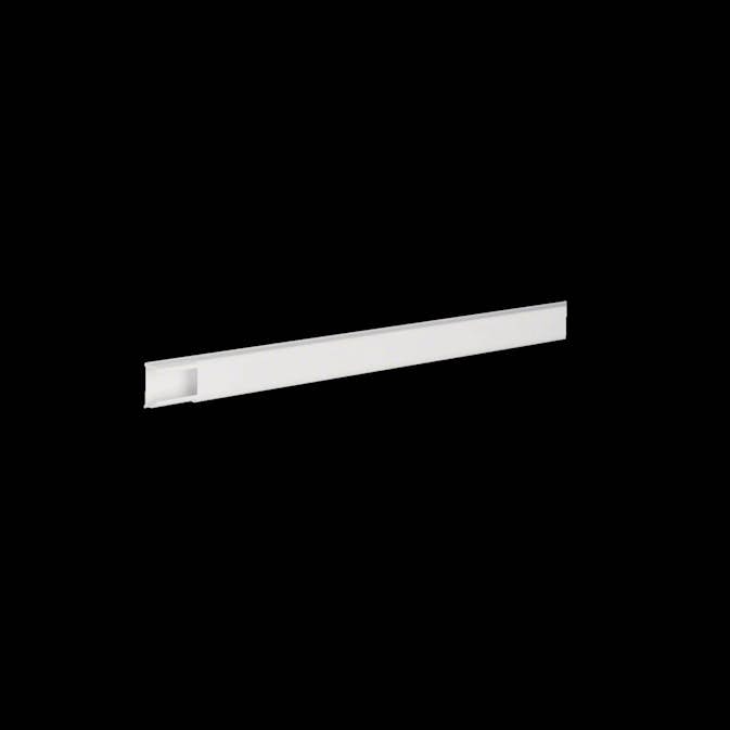 Minikanal Hager ATH 13 x 24 mm 2,1 Meter med Dubbelhäftande Tejp Halogenfri Vit RAL 9016