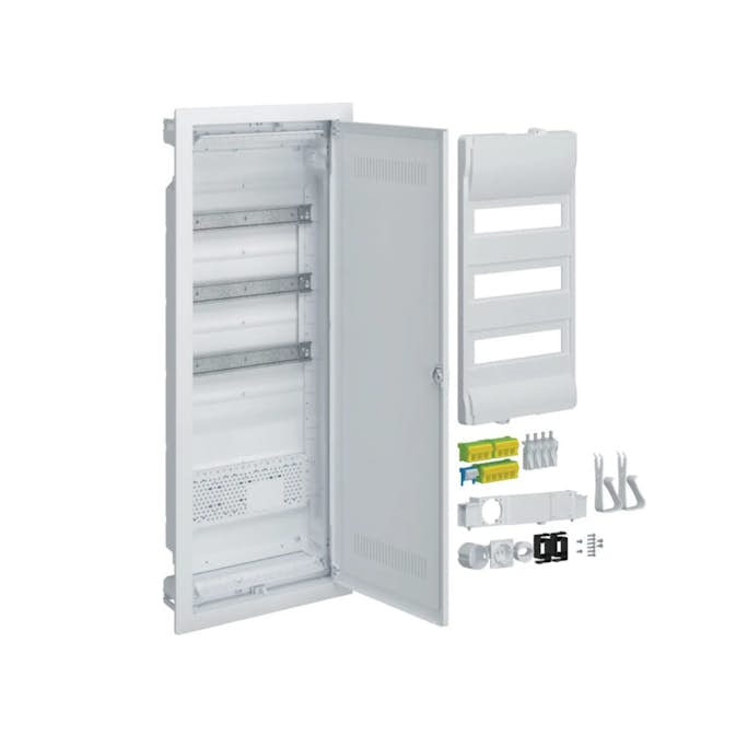 Kombicentral Hager Volta Hybrid för Hålvägg Mediaplåt + Plastdörr