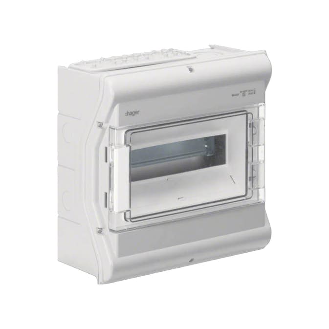 Plastkapsling Hager Vector Utanpåliggande för Inomhusmontering IP65