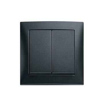 Tryckknapp Hager Komplett med Ram 4 x 1-Polig 10 A Återfjädrande med Klor Snabbanslutning S.1