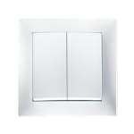 Tryckknapp Hager Komplett med Ram Kron 10 A Återfjädrande med Klor Snabbanslutning S.1