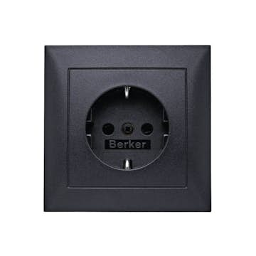 Vägguttag Hager 1-vägs Insats med Klor Snabbanslutning S.1