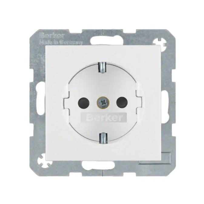 Vägguttag Hager 1-vägs Insats med Klor Snabbanslutning S.1