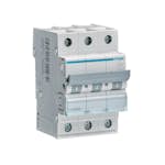 Dvärgbrytare Hager Skruvanslutning 3-polig med C-karakteristik Brytförmåga 6 kA