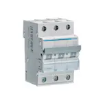 Dvärgbrytare Hager Skruvanslutning 3-polig med C-karakteristik Brytförmåga 6 kA